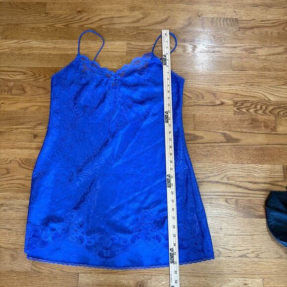 Val Mode Lingerie Women Nightgown Blue Large - Picture 2 of 4